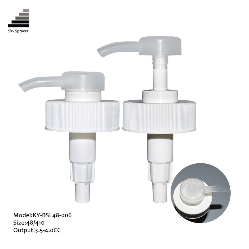 48mm white/transparent lotion pump