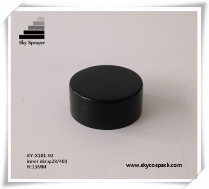 Black PP Plastic Cap For Bottle Screw Cap
