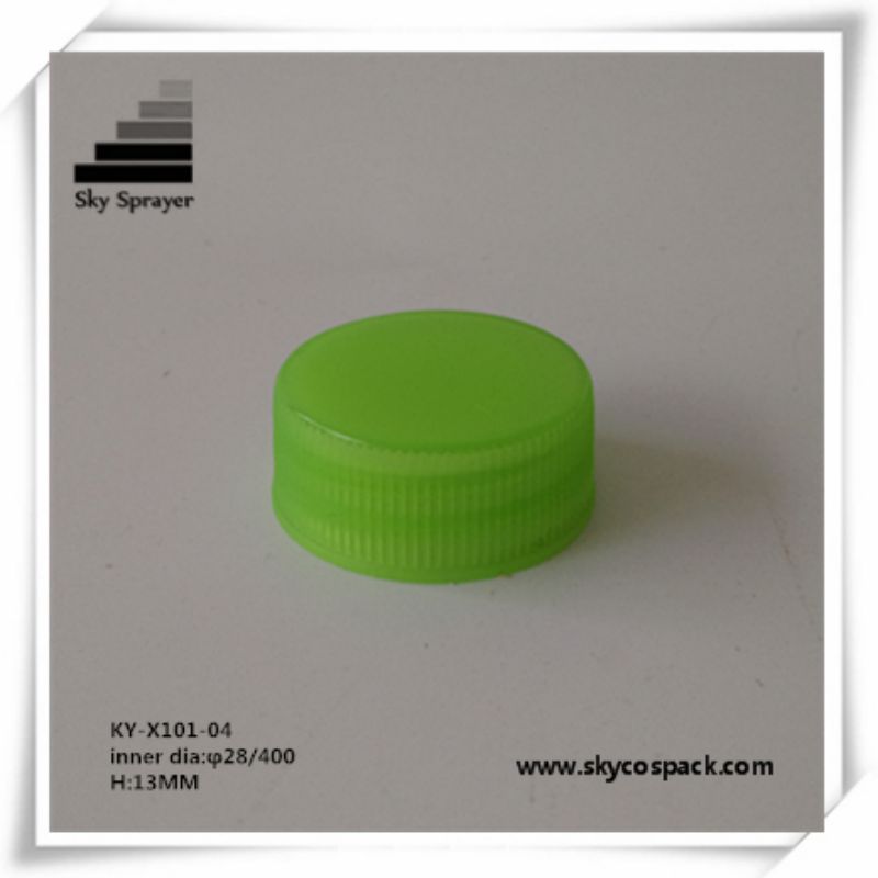 28/400 Plastic Cap Transparent Green Bottle Cap Screw Cap