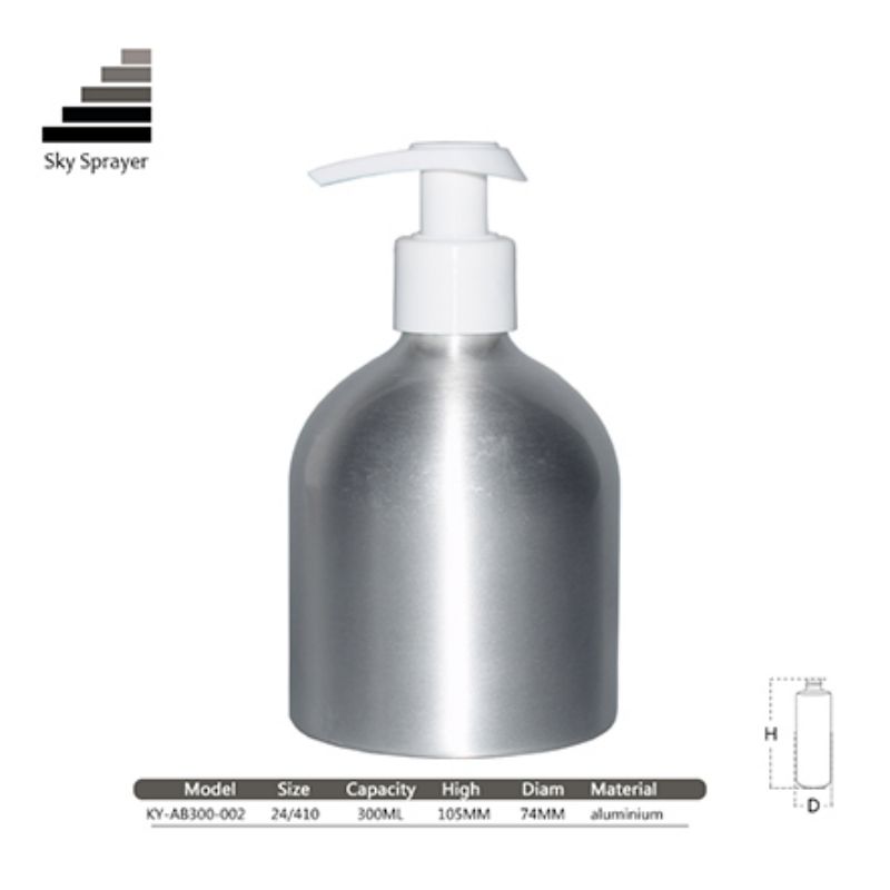 Good Reputation Exquisite 300ml Aluminum Cosmetics Package Bottle