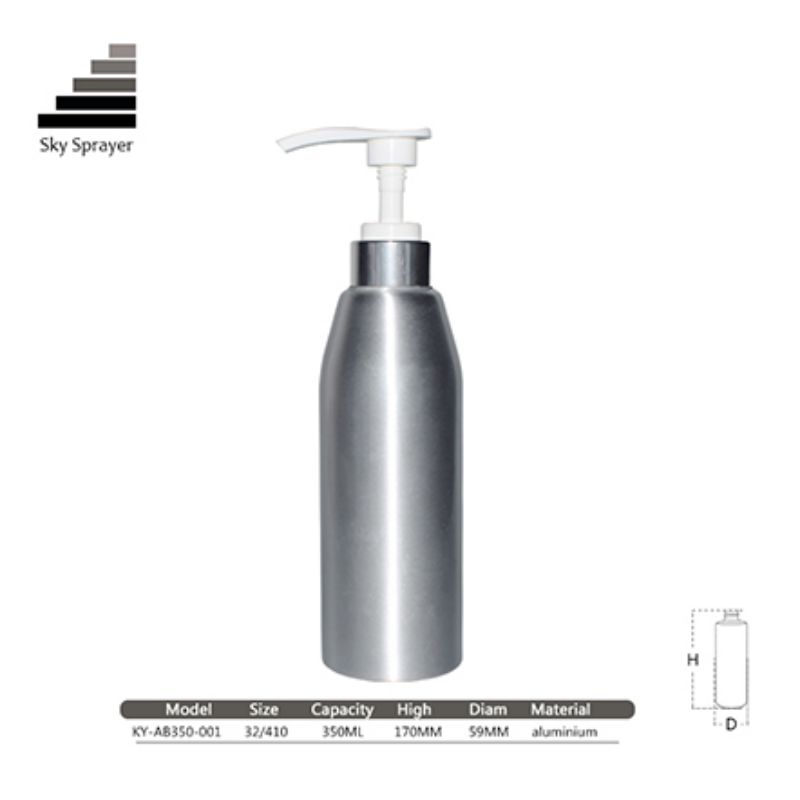 Good Reputation Exquisite 350ml Aluminum Cosmetics Package Bottle