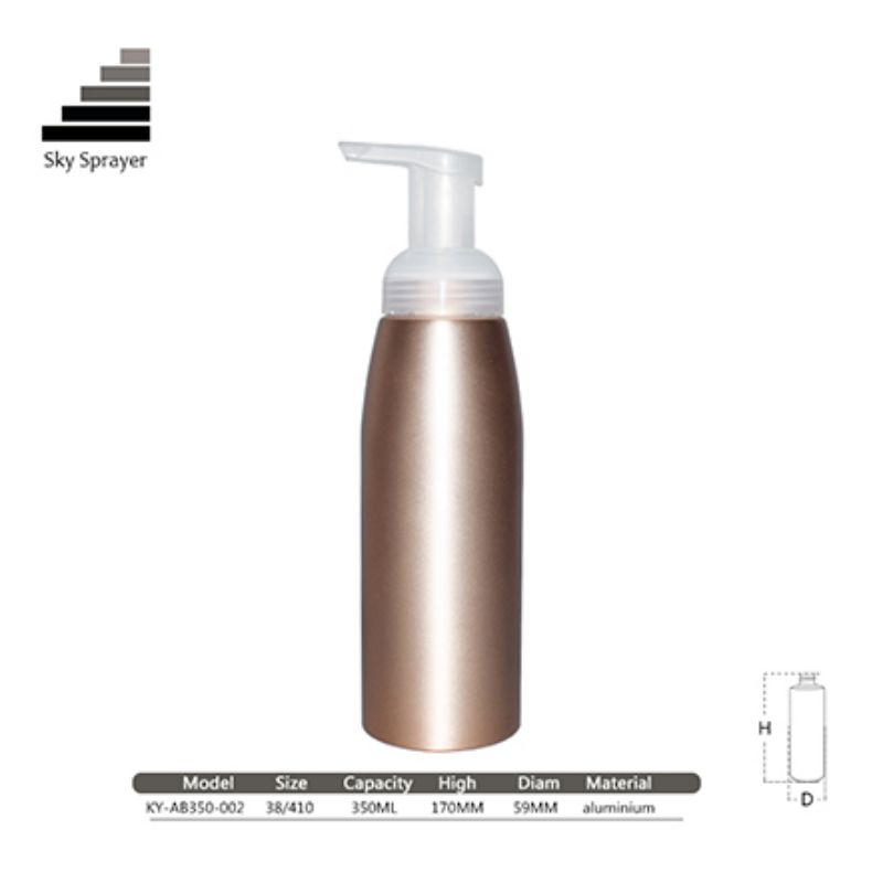 Good Reputation Exquisite 350ml Aluminum Cosmetics Package Bottle
