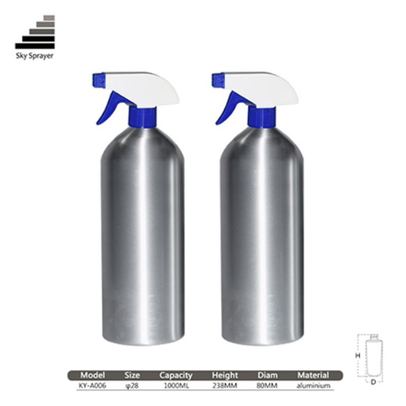 Good Reputation Exquisite 1000ml Aluminum Cosmetics Package Bottle