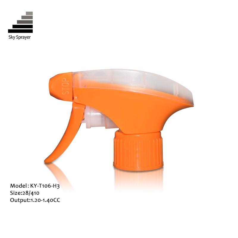 28410 Orange trigger sprayer double color chemical resistant all plastic trigger