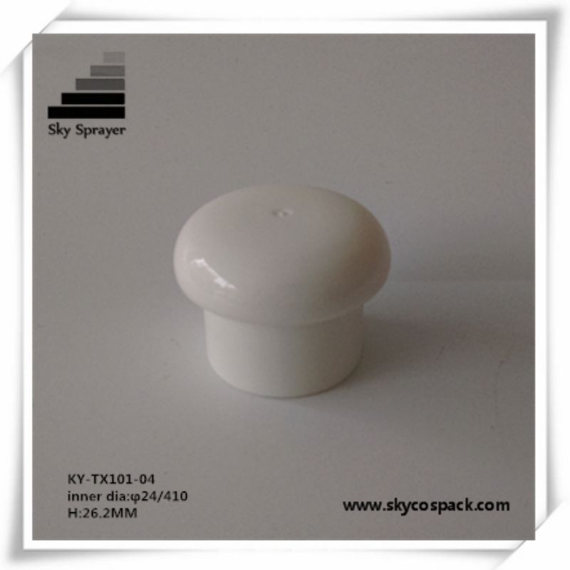 White Mushroom Cap PP Plastic Cap Screw Cap For Bottle 
