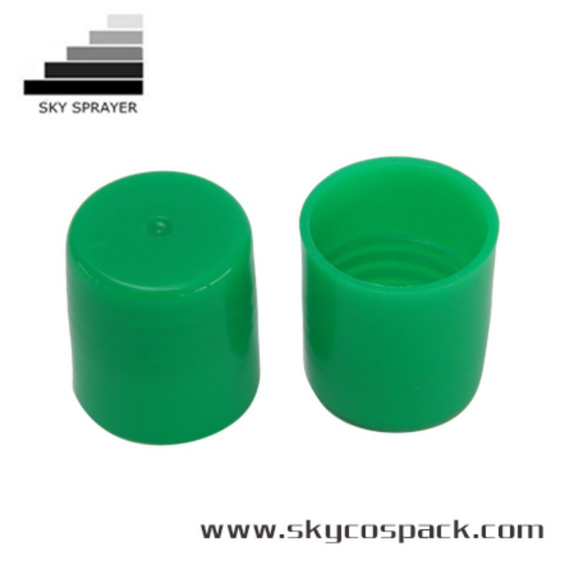 Green PP Plastic Screw Cap For PET Bottle 
