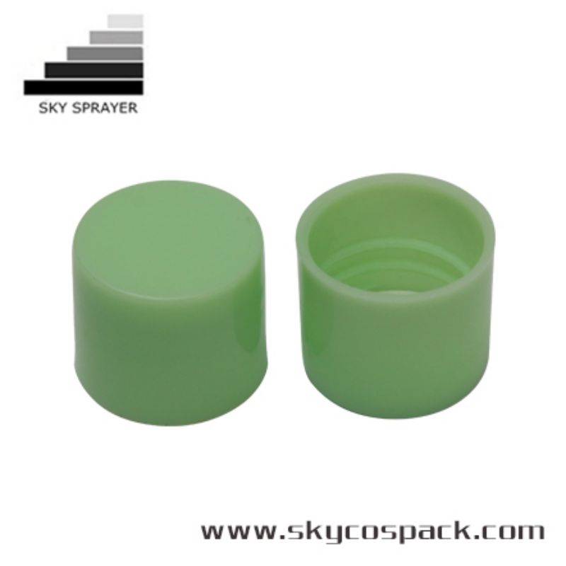 Green Smooth Wall Plastic Cap Screw Cap