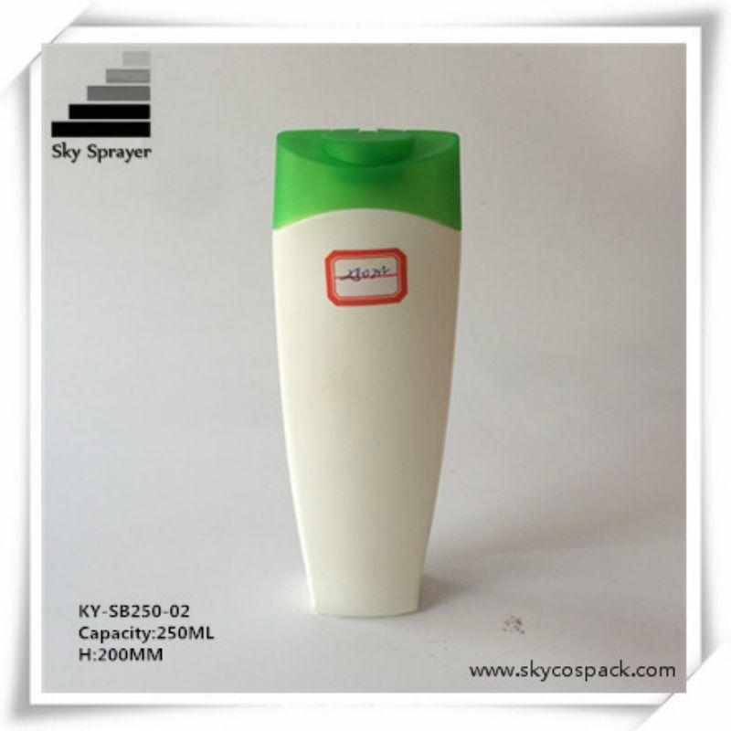 250ml plastic cosmetic biodegradable shampoo bottle