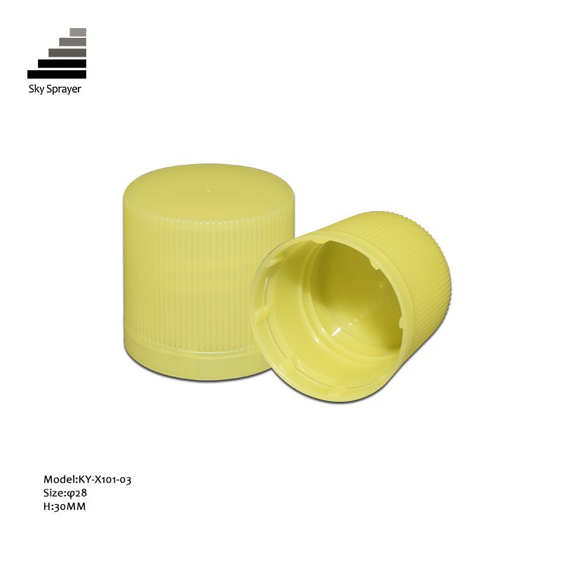 New Style Yellow PP Screw Cap Bottle Cap