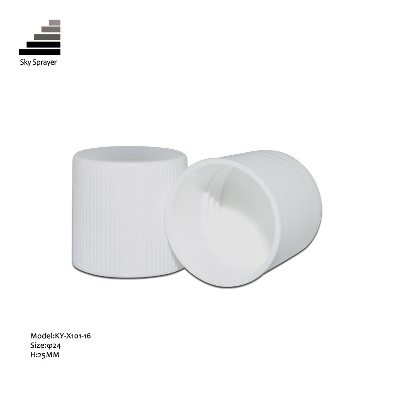 White Ribbid Wall Plastic Screw Cap Plastic Cap