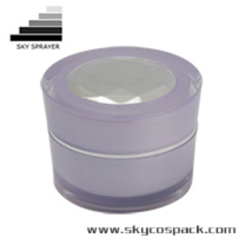 Skincare Packaging  Round Acrylic Cosmetic Packaging Bottle