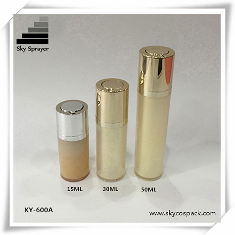 15ml 30ml 50ml plastic cosmetic packing lifting and rotating vacuum bottle