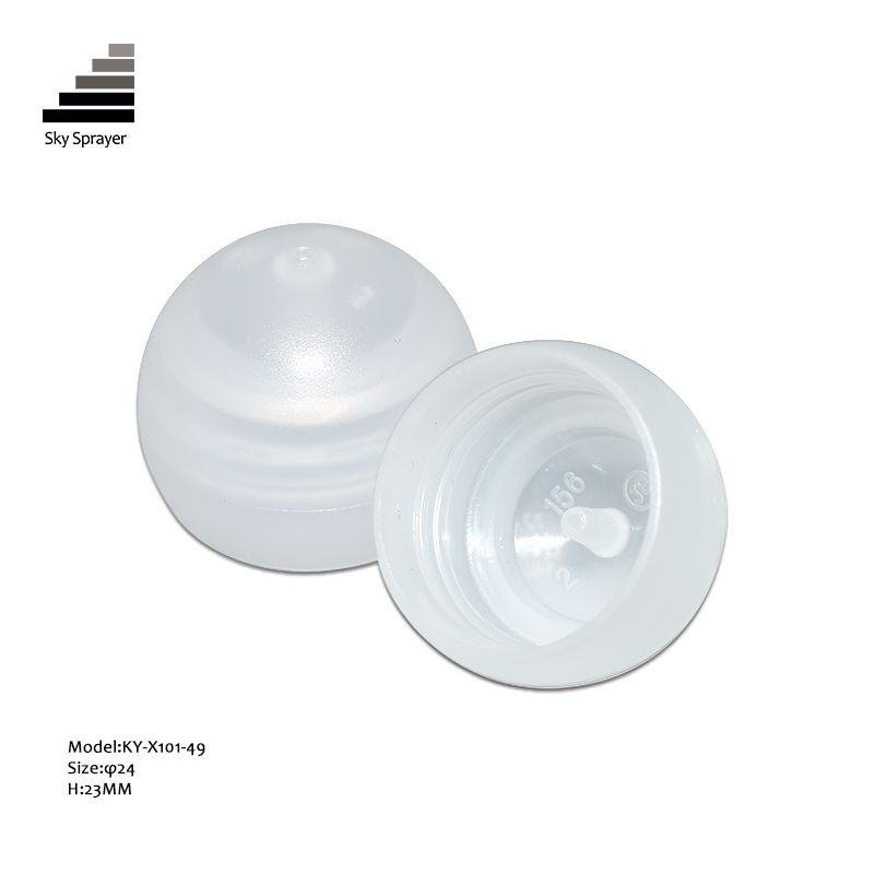 24MM Transparent PP Plastic Screw Cap Bottle Cap