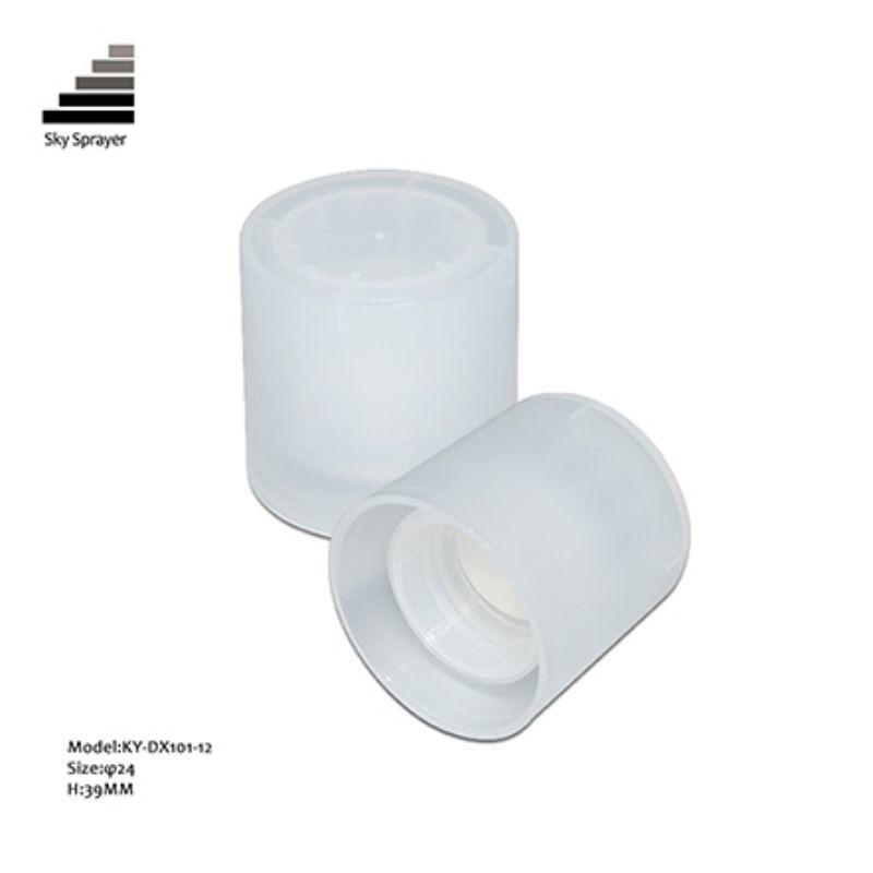 White Smooth Wall Plastic Cap Screw Cap For Bottle