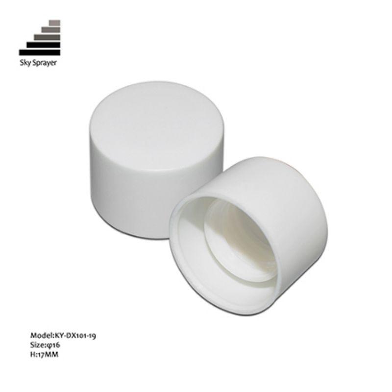 White Smooth Wall Plastic Cap For Bottle