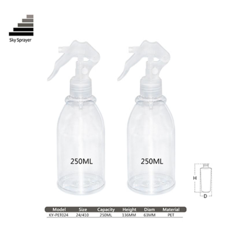 KY-PET024 Thin Neck Plastic Household Trigger Spray Bottle With High Quality