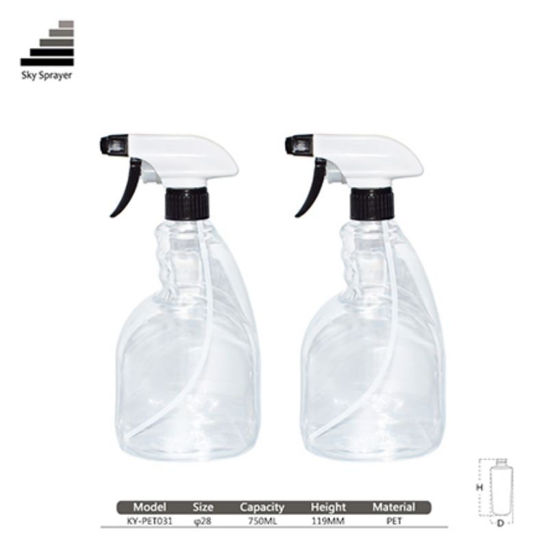 Wholesale clear 750ml empty plastic sptay bottles