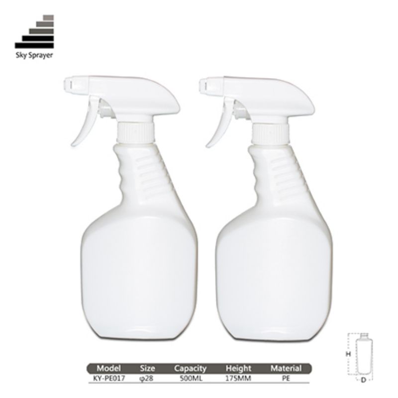 500ml hdpe empty trigger spray bottle