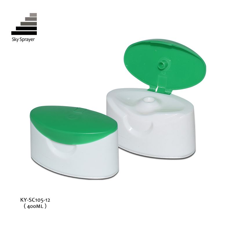 White/Green Shampoo Bottle Cap New Design Cap