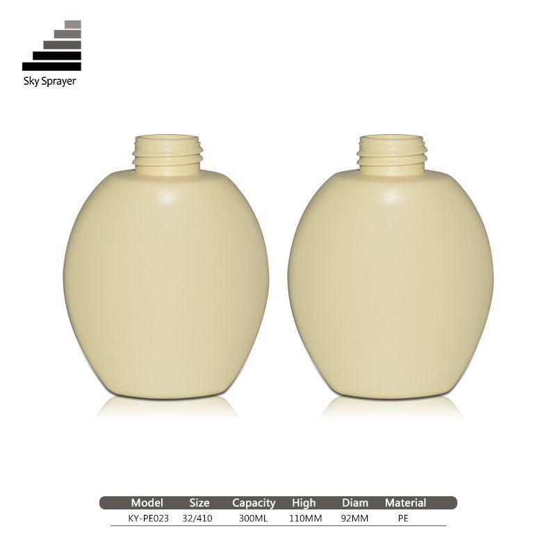 300ml plastic bottle cosmetic packaging PE Plastic Liquid  bottles
