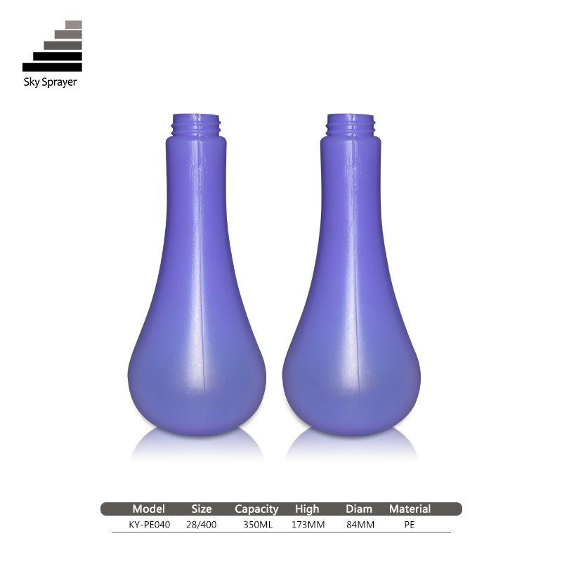 350ml plastic bottle cosmetic packaging PE Plastic Liquid  bottles