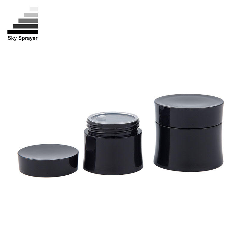 Black PP Plastic Container Jar