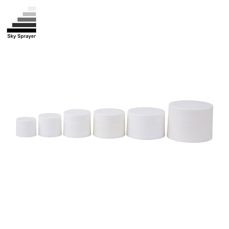 White Face Cream PP Plastic Cosmetic Jar