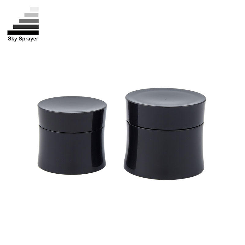 Black PP Plastic Container Jar