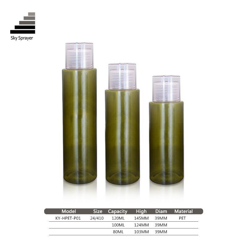 80ml 100ml 120ml thick wall Plastic Lotion Pump Cosmetics Bottle for serum