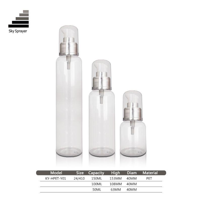 50ml 100ml 150ml thick wall Plastic Lotion Pump Cosmetics Bottle for serum