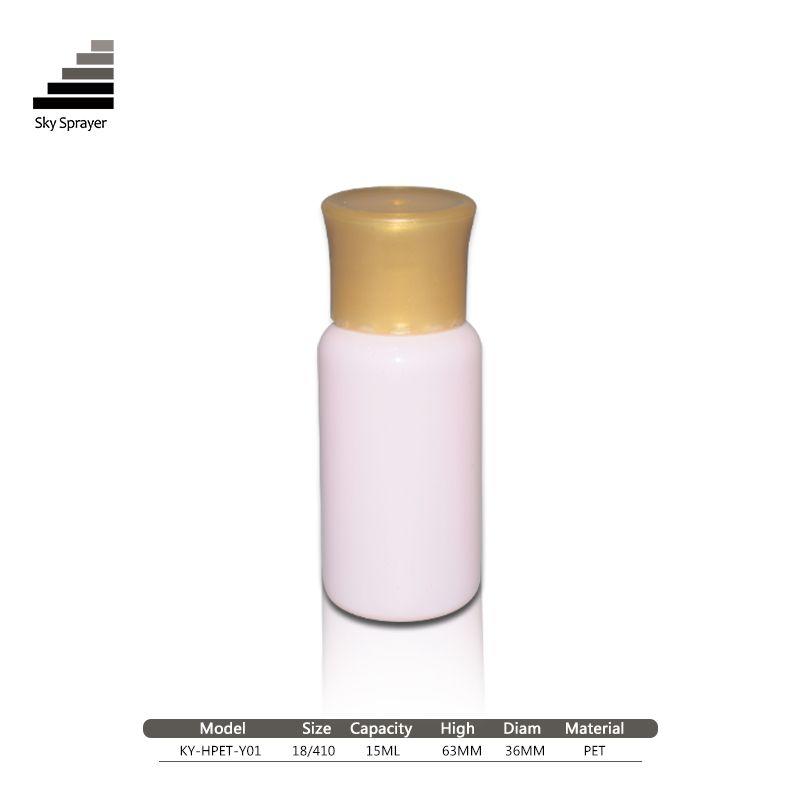 15ml thick wall Plastic Lotion Pump Cosmetics Bottle for serum