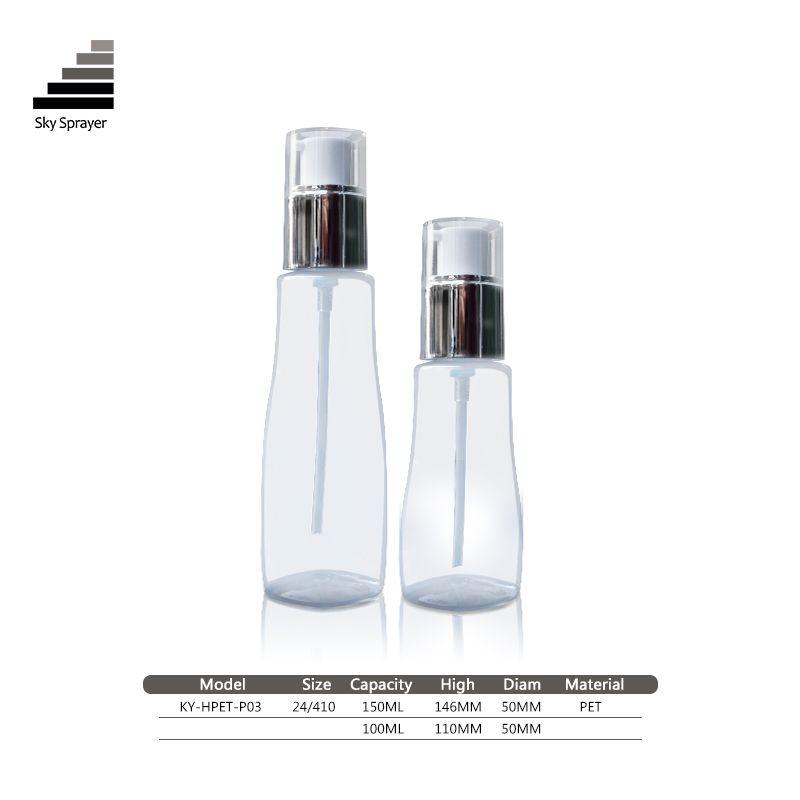 100ml 150ml thick wall Plastic Lotion Pump Cosmetics Bottle for serum