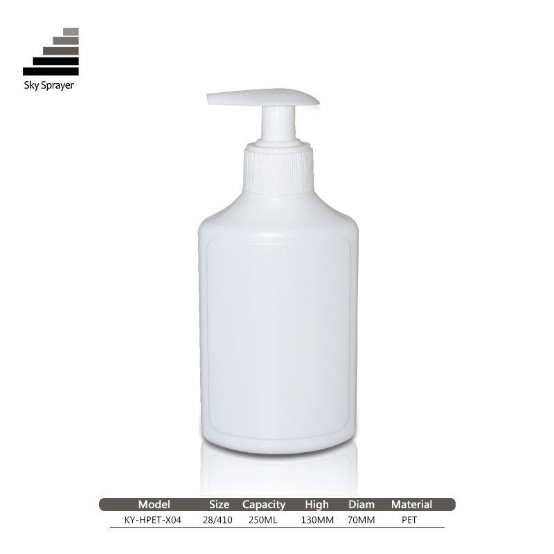 Best selling durable using 250ml 8oz thick wall plastic cosmetic  PET pump bottles