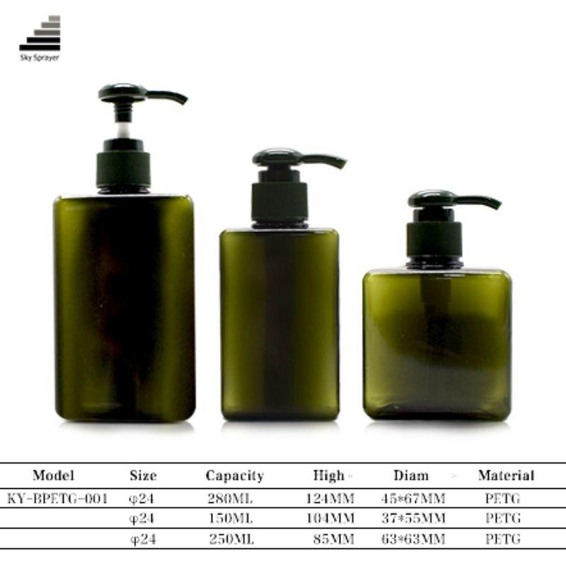 Lotion Pump Cosmetics biodegradable square shampoo bottles 