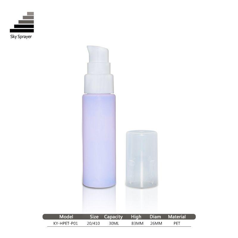Plastic lotion bottle in 30ml thick wall clear PET spray  bottle /cosmetic  bottle 