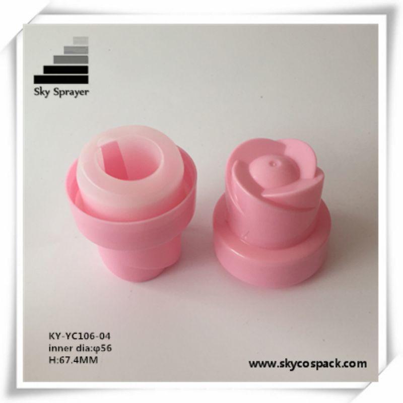 Pink Flower Plastic Landry Detergent Bottle Cap