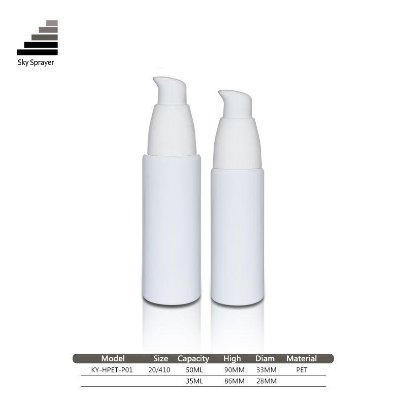 35ml 50ml thick wall Plastic Lotion Pump Cosmetics Bottle for serum