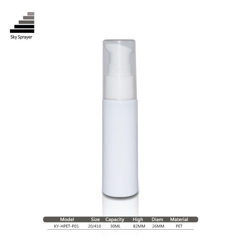 Plastic lotion bottle in 30ml thick wall clear PET spray  bottle /cosmetic  bottle