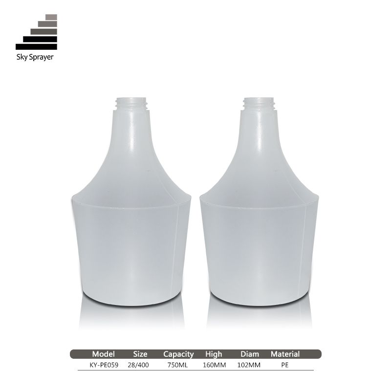 750ml PE plastic shampoo cosmetic Bottle with lotion pump Conditioner Bottle Shower Container