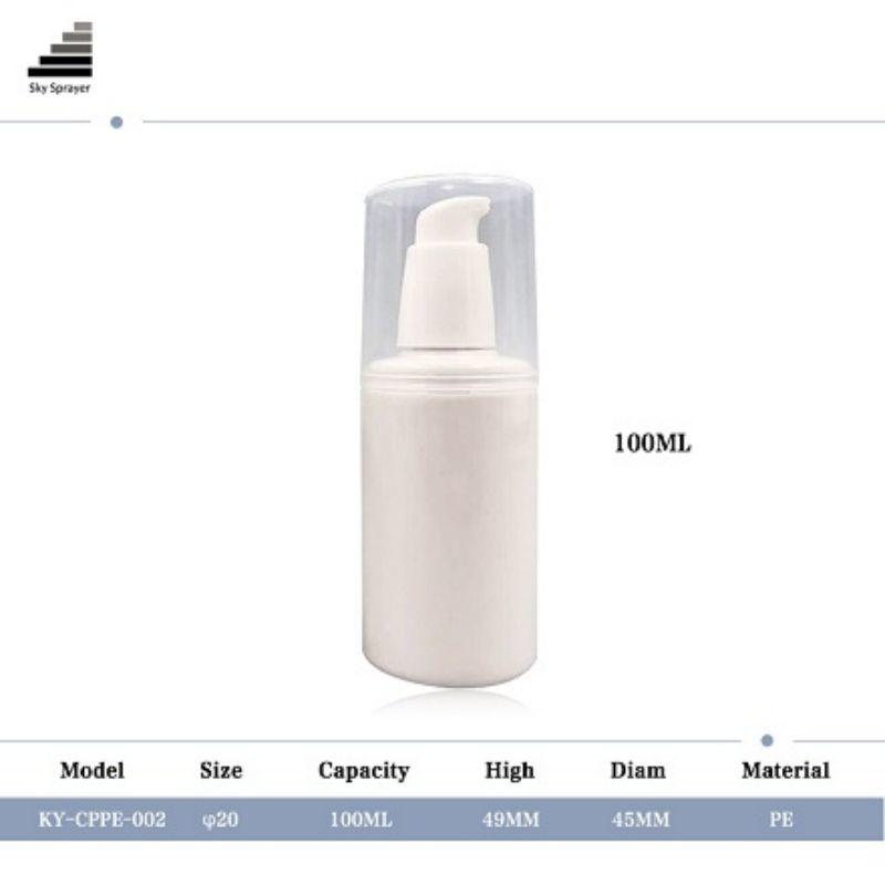 100ml cosmetic packaging white PE foam bottle for cosmetic liquid soap