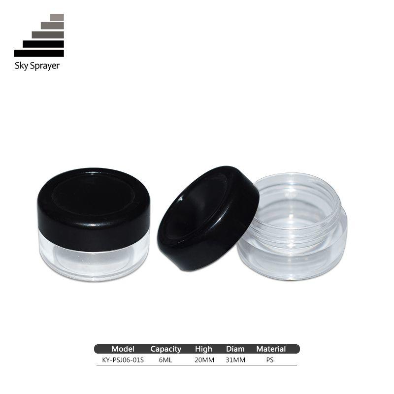 6ML PS Plastic Cosmetic Container Jar