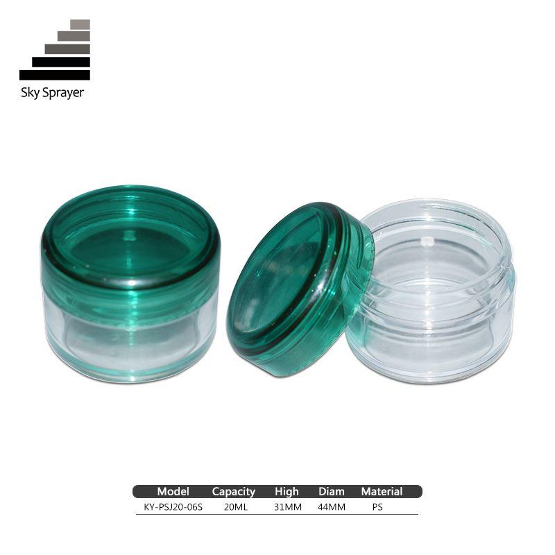 20ml Green Lid Double Wall Airless Cream Cosmetic Jars