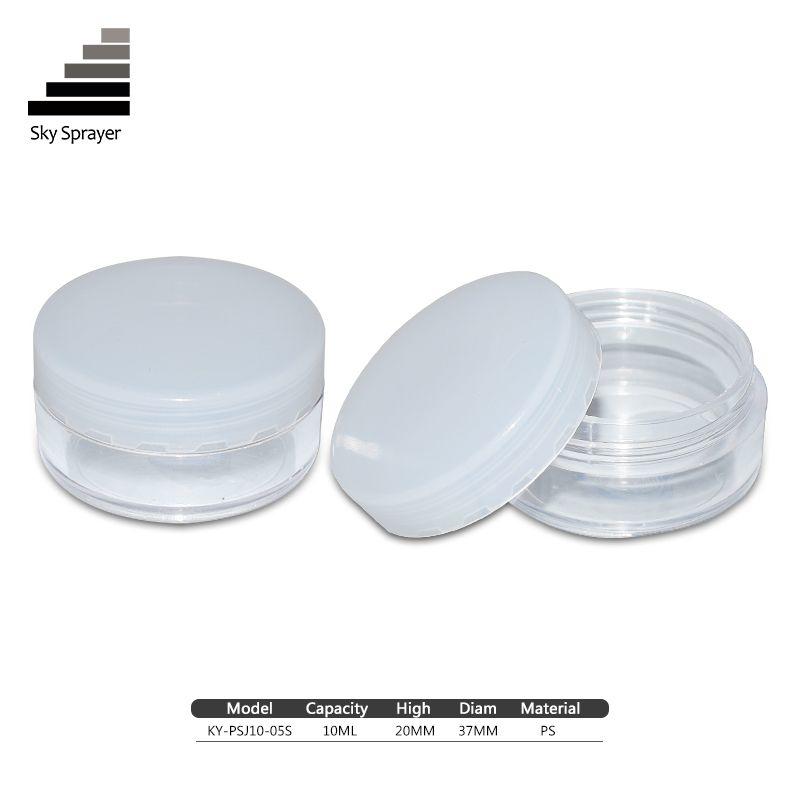 High quality 10ML PS plastic gray cosmetic jar