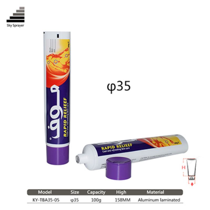 100g biodegradable packaging  Cosmetic plastic tube