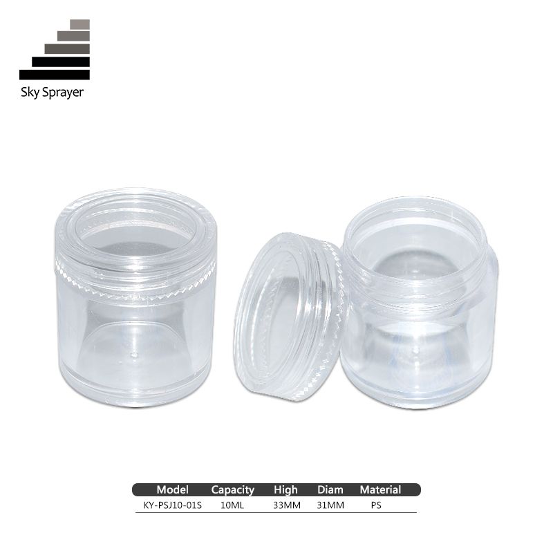 Used to install cosmetics transparent plastic jar
