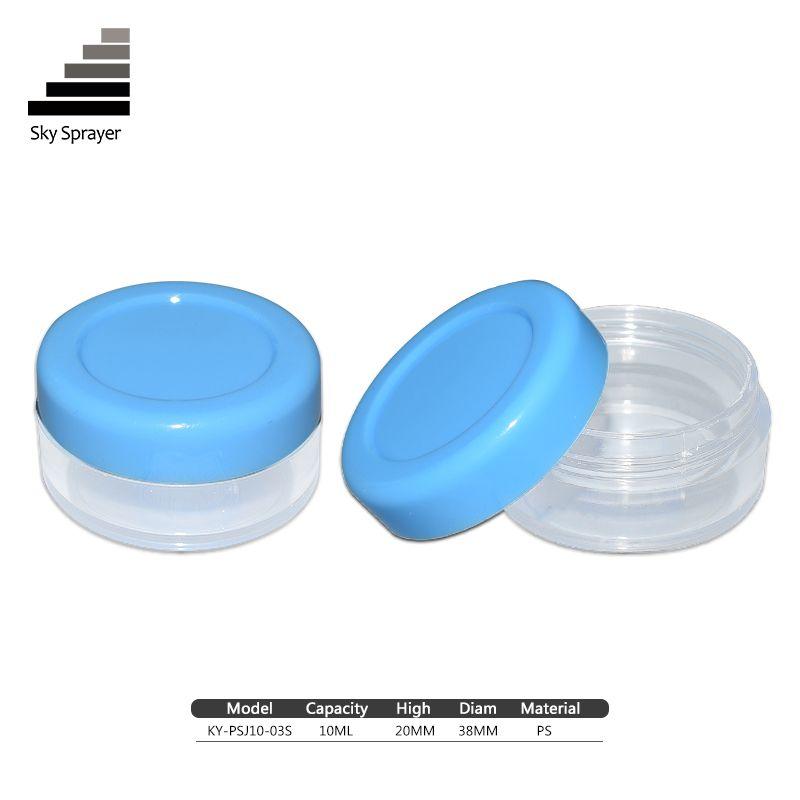High Quality Blue Plastic Skin Care Cream Cosmetic Jar