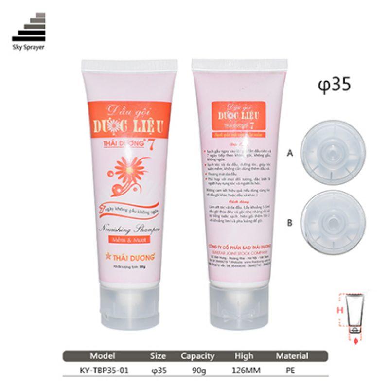 90g oval plastic cosmetic tube