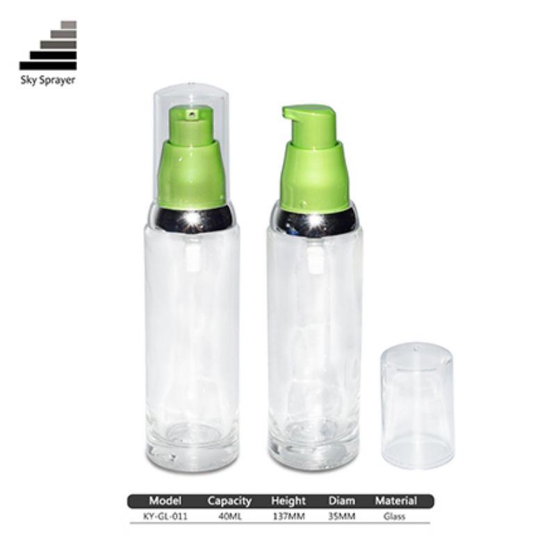  Cosmetic Packaging Glass Cosmetic Lotion Pump Bottles