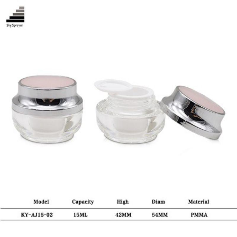 15ML Double Wall Plastic Cream  Cosmetic Jar