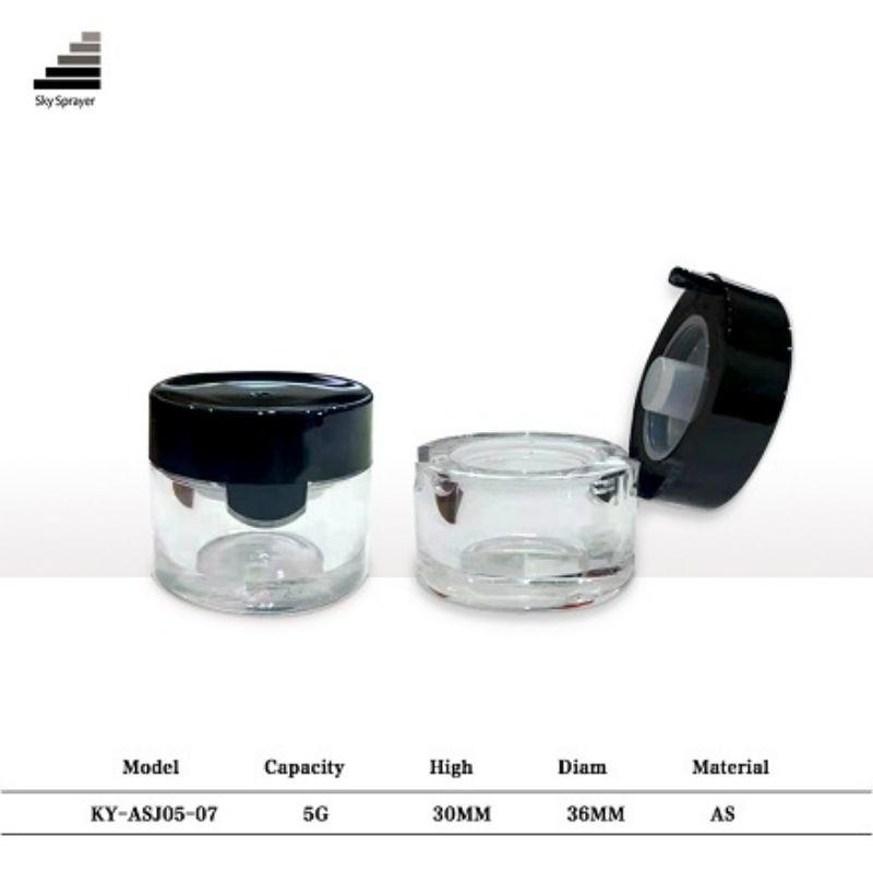 5ml Beauty Container Lip Balm Pot Flip Cap Plastic Cosmetic Jar